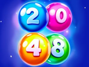 Cluiche 2048 Meaitseáladh liathróidí ar líne