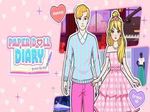 Cluiche Dialann doll páipéir: Gléasadh suas DIY ar líne