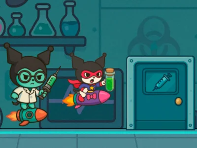Cluiche Cluiche Líne Kitty Kuro Escape Lab ar líne