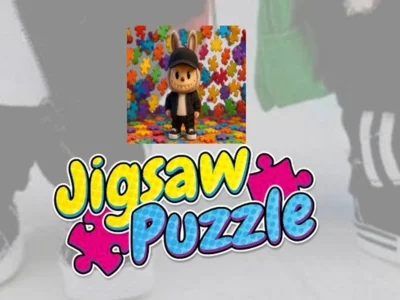 Cluiche Puzal Jigsaw do Pháistí do Bhuachaillí Labubu ar líne