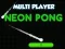 Cluiche Neon Pong Il-imreoir ar lĂne Cluiche Neon Pong Il-imreoir ar lĂne