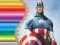 Cluiche Leabhar Coloríochta do Captain America ar líne