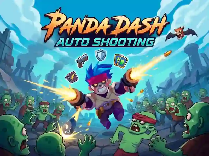 Cluiche Panda Dash Auto Shooting ar líne