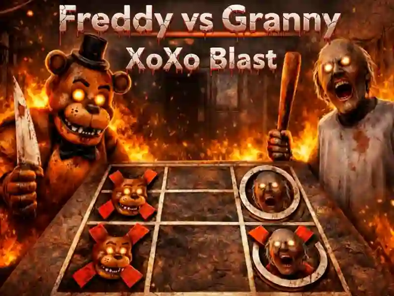 Cluiche Cluiche Freddy vs Granny XoXo Blast ar líne