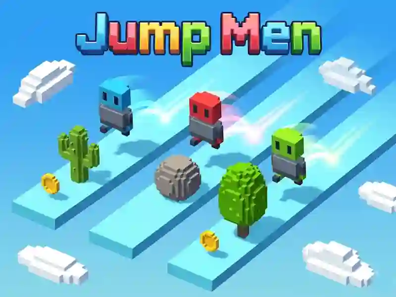 Cluiche Jump men ar líne