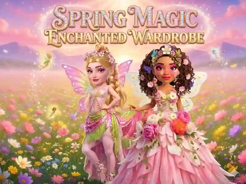 Cluiche Spring Magic Enchanted Wardrobe ar líne
