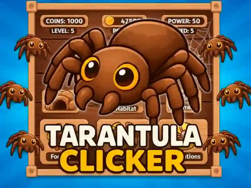 Cluiche Cluiche Tarantula Clicker ar líne