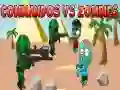 Cluiche Commandos i gcoinne Zombies ar líne Cluiche Commandos i gcoinne Zombies ar líne