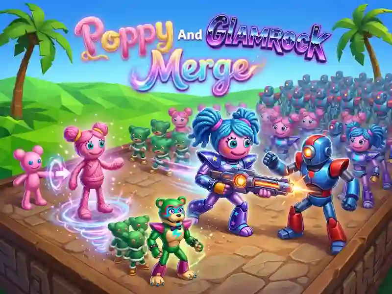 Cluiche Poppy And Glamrock Merge ar líne