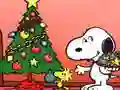 Cluiche Puzzel Nollag Snoopy ar líne Cluiche Puzzel Nollag Snoopy ar líne
