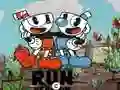 Cluiche Leagan Cuphead Run ar líne