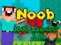 Cluiche Noob i gcoinne 1000 zombies ar líne Cluiche Noob i gcoinne 1000 zombies ar líne