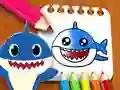 Cluiche Leabhar Dathúcháin Baby Shark ar líne Cluiche Leabhar Dathúcháin Baby Shark ar líne