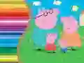 Cluiche Leabhar Dathú do Peppa Pig ar líne