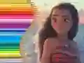 Cluiche Leabhar Dathúcháin do Moana ar líne