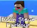 Cluiche Parkour Noob Steve ar lĂne Cluiche Parkour Noob Steve ar lĂne