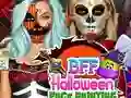Cluiche BFF Péinté Duine Halloween ar líne Cluiche BFF Péinté Duine Halloween ar líne