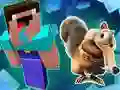 Cluiche Noob Parkour: Aoibhinn Sneachta ar líne Cluiche Noob Parkour: Aoibhinn Sneachta ar líne