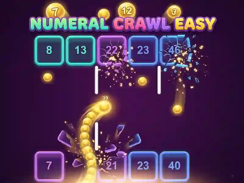 Cluiche Numeral Crawl Easy ar líne