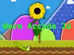 Cluiche Worm Arcade 2D ar líne