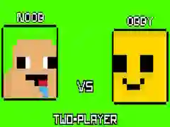 Cluiche Noob vs Obby Duine Imeartha ar líne Cluiche Noob vs Obby Duine Imeartha ar líne