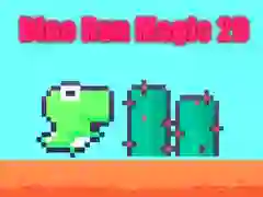 Cluiche Rith Dino Draíocht 2D ar líne