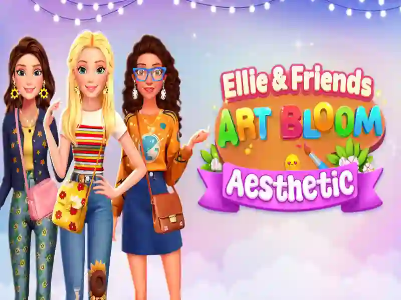 Cluiche Ellie agus cairde Art Bloom Aeistéitiúil ar líne