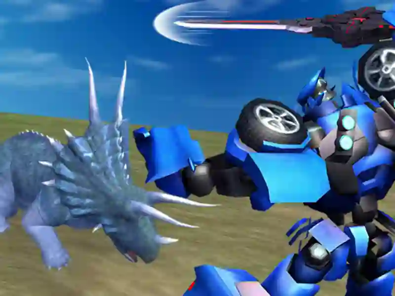 Cluiche Cath Mech Dineasár Jurassic ar líne