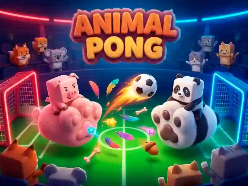 Cluiche Animal Paws Pong ar líne