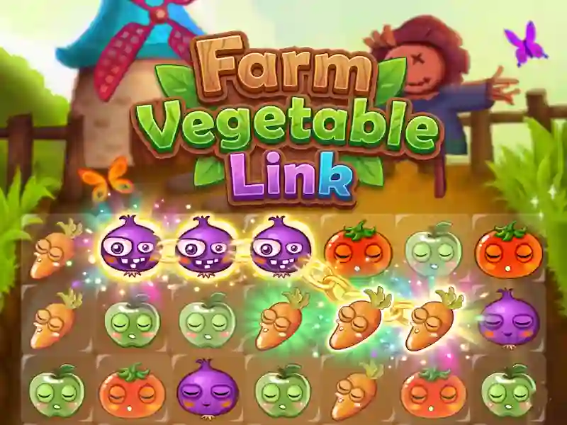 Cluiche Farm Vegetable Link ar líne