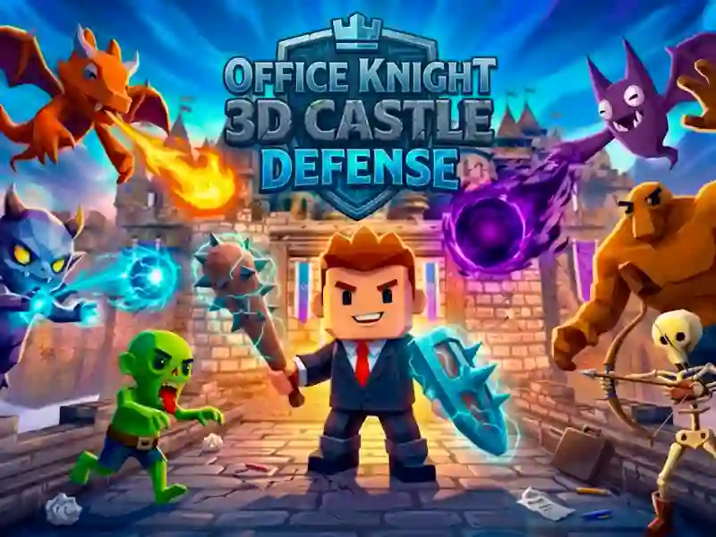 Cluiche Office Knight 3D Castle Defense ar líne