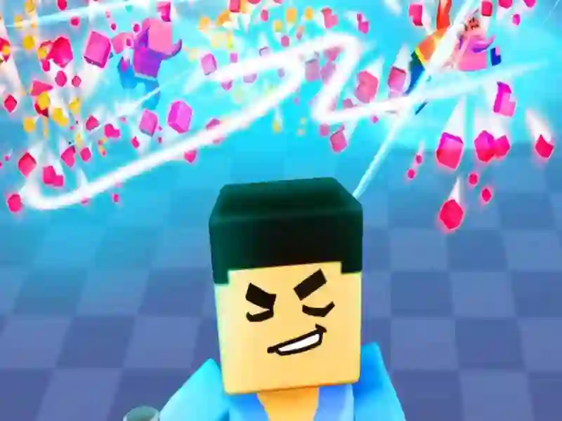 Cluiche Gladiator bloc 3D: Tarraingt claíomh ar líne