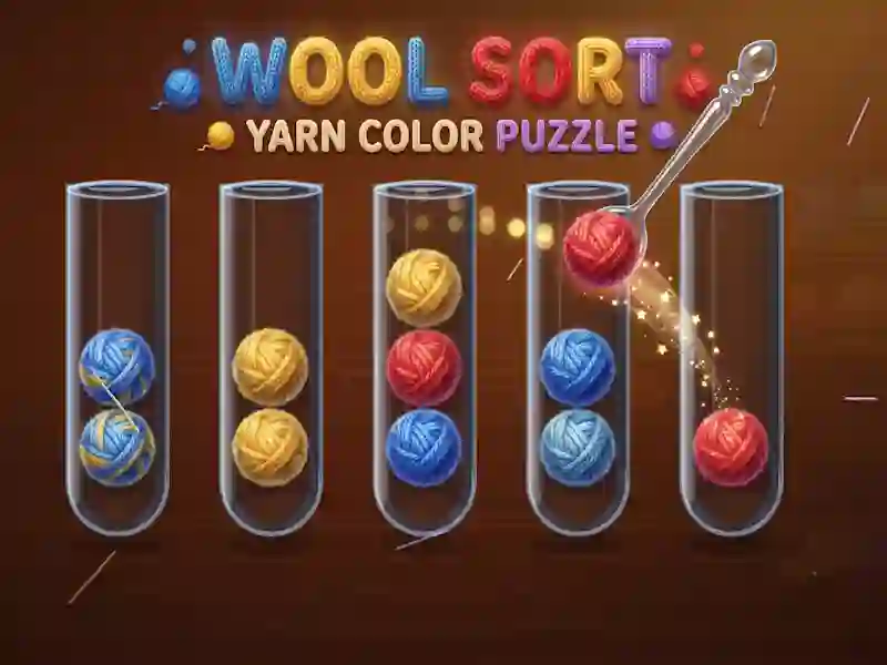 Cluiche Wool Sort Yarn Color Puzzle ar líne