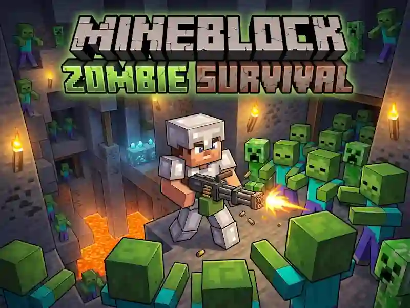 Cluiche Mineblock Zombie Survival ar líne