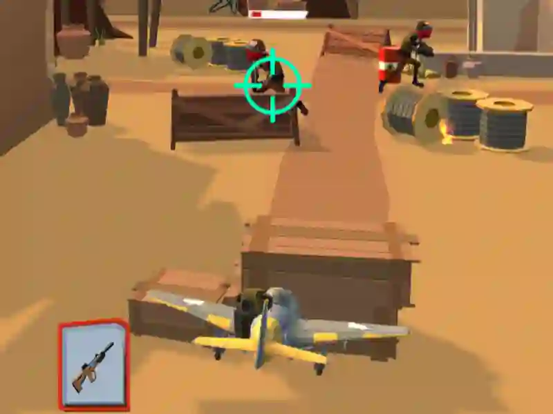 Cluiche Bombardino Crocodilo Brainrot Gunner ar líne