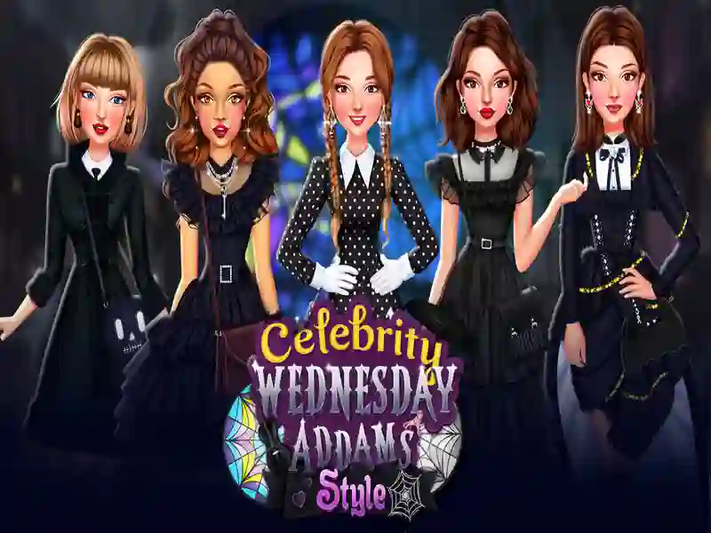 Cluiche Celebrity Dé Céadaoin Addams Stíl ar líne