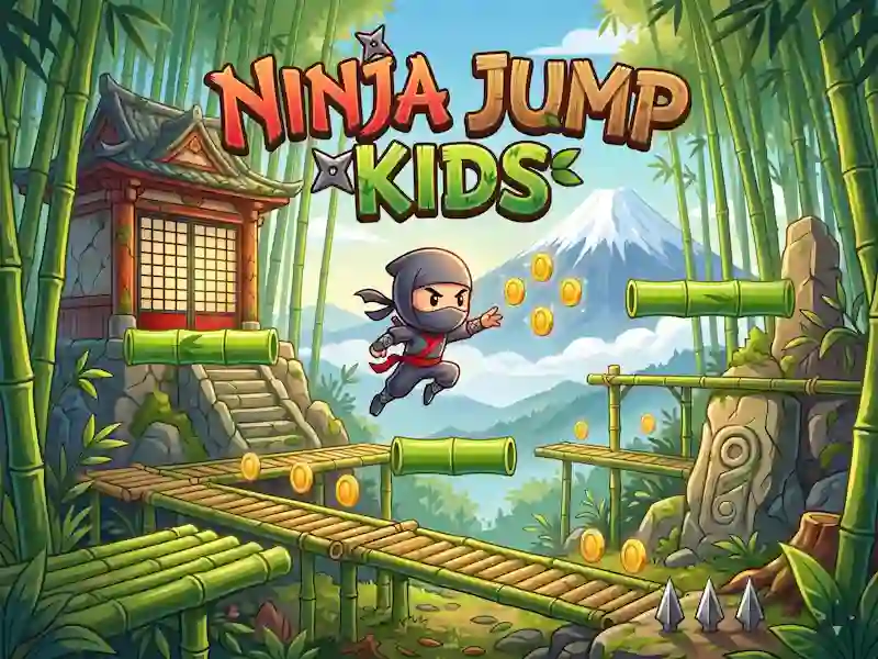 Cluiche Ninja Jump Kids ar líne
