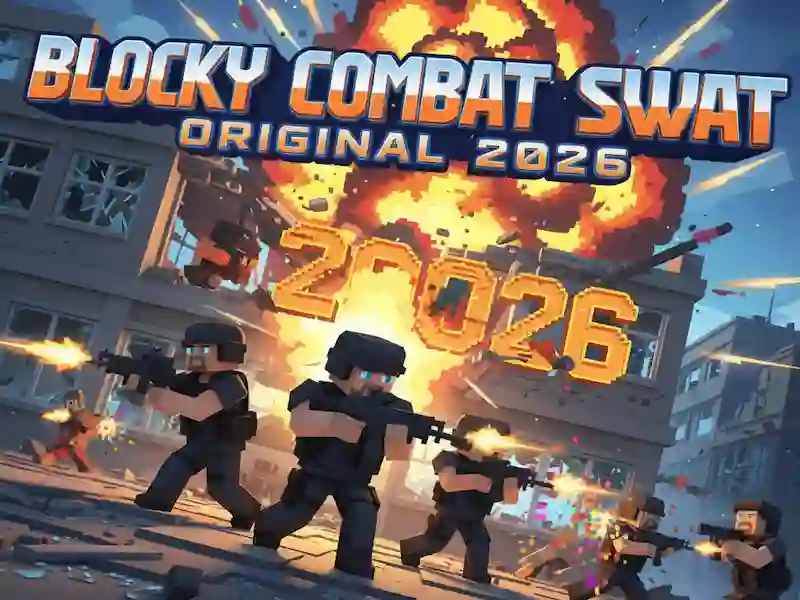 Cluiche Blocky Combat Swat Bunaidh 2026 ar líne
