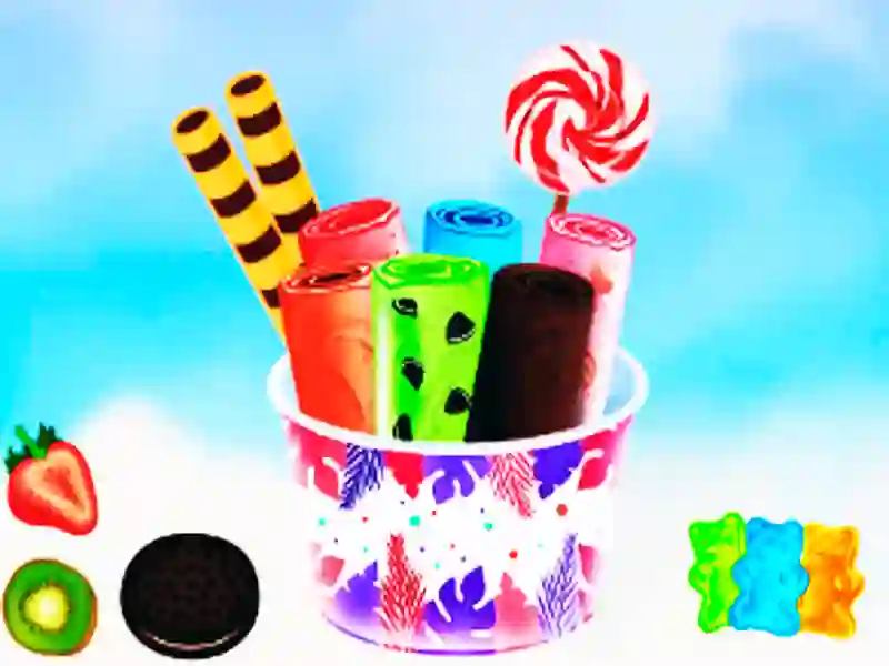 Cluiche Cón rolla uachtar reoite DIY ar líne