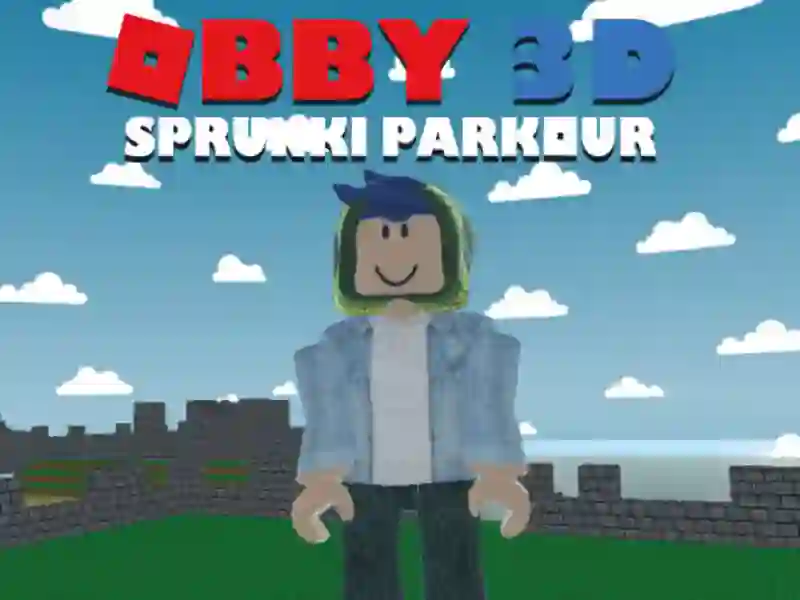Cluiche OBBY 3D Sprunki Parkour ar líne