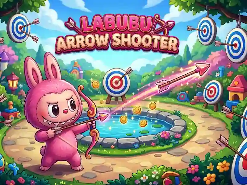 Cluiche Cluiche Líne Labubu Arrow Shooter ar líne