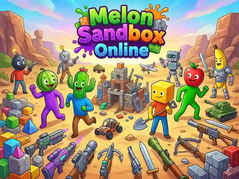 Cluiche Melon Sandbox Online ar líne