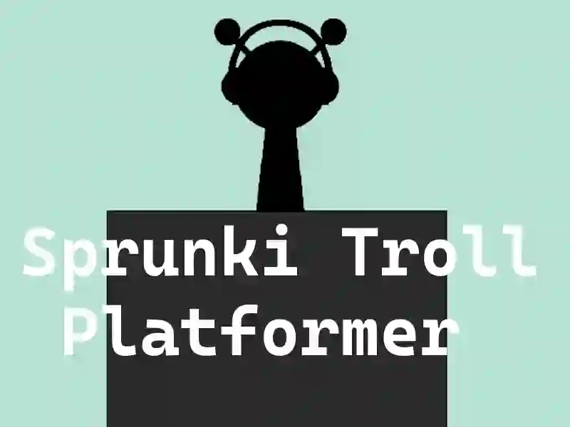 Cluiche Platformer Troll Sprunki ar líne