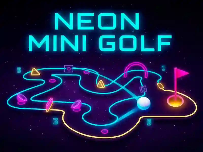 Cluiche Cluiche Neon Mini Golf ar líne