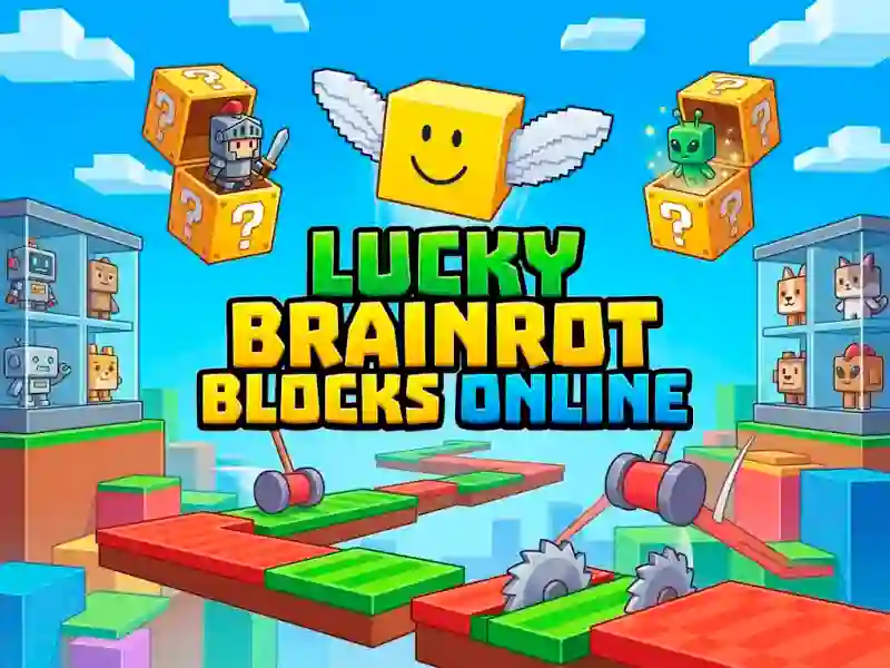 Cluiche Lucky Brainrot Blocks Online ar líne