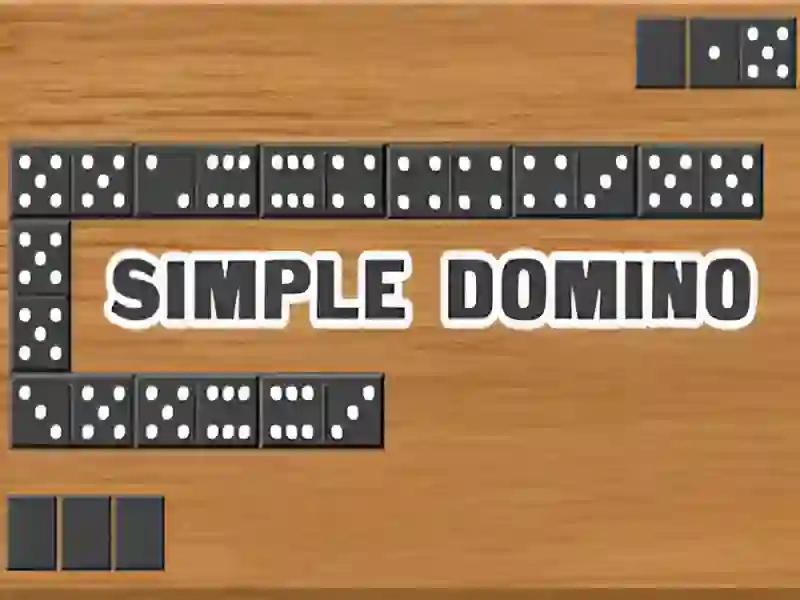 Cluiche Domino simplí ar líne