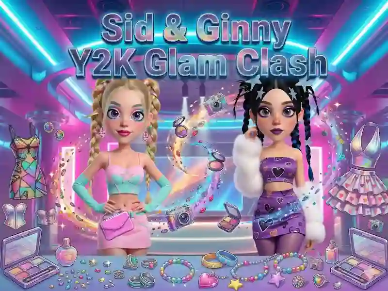 Cluiche Sid & Ginny Y2K Glam Clash ar líne
