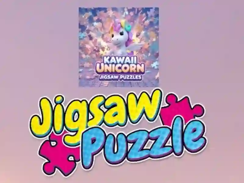 Cluiche Puzzles Jigsaw Unicorn Kawaii ar líne