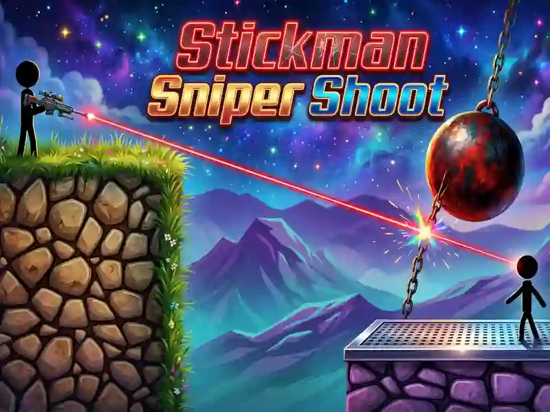 Cluiche Stickman Sniper Shoot ar líne