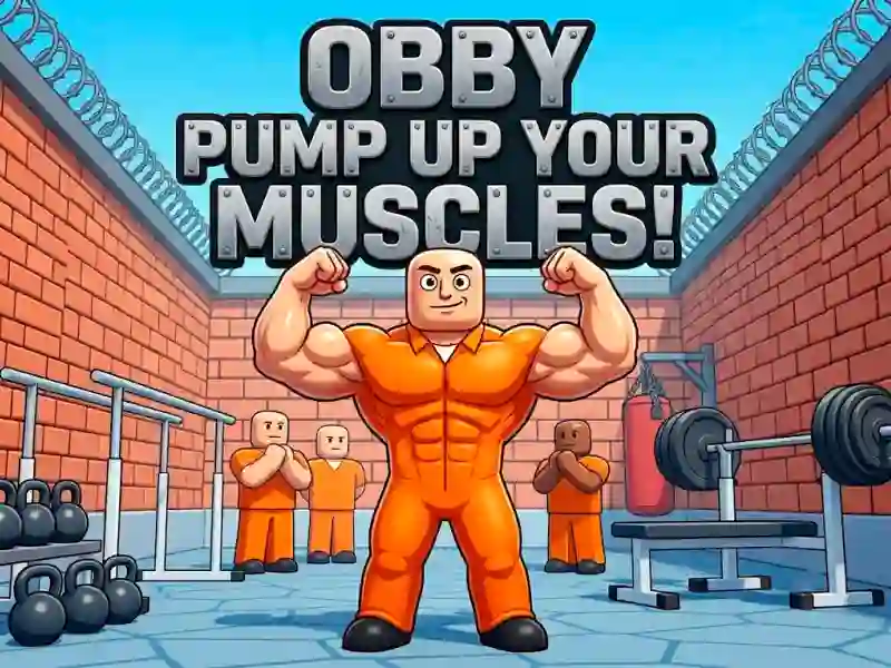 Cluiche Obby Pump Up Your Muscles! ar líne